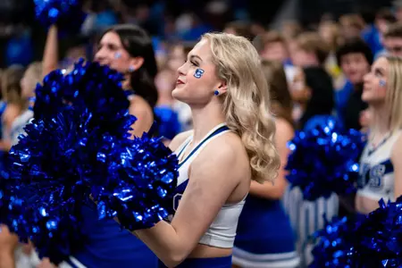 Dance Team with poms during game