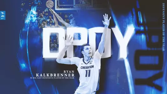 Ryan Kalkbrenner Defensive Player of the Year Graphic