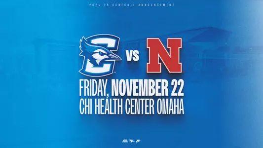 Nebraska at Creighton MBB graphic