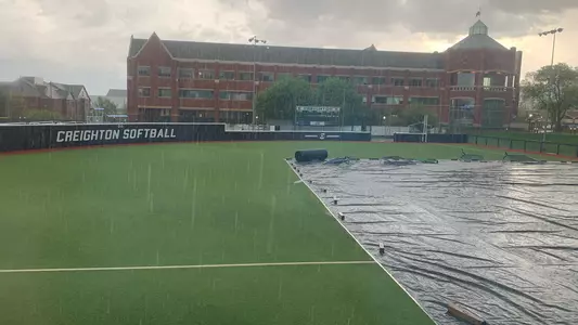 Creighton Softball Rain