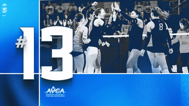 Volleyball Moves Up To 13th in AVCA Poll; Now 8th in RPI