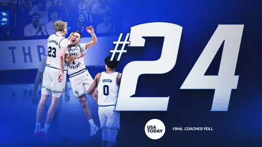 Creighton MBB ranked 24th in year-end coaches poll