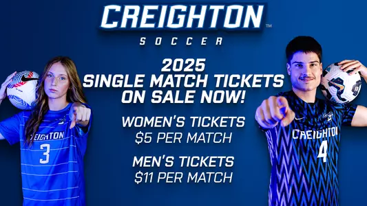 MSoc & WSoc Single Game Tickets Graphic