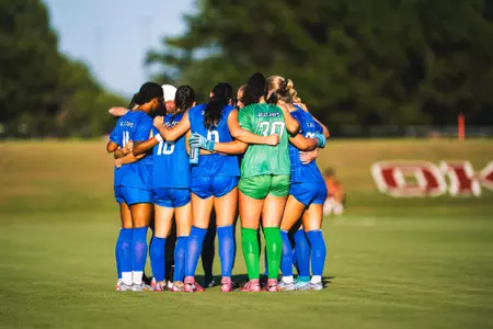 Creighton Women's Soccer Team Huddle