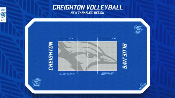 New D.J. Sokol Arena volleyball court Taraflex