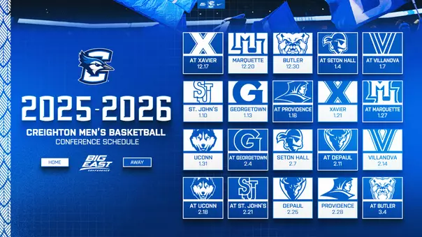 2025-26 Creighton Men's Basketball Schedule