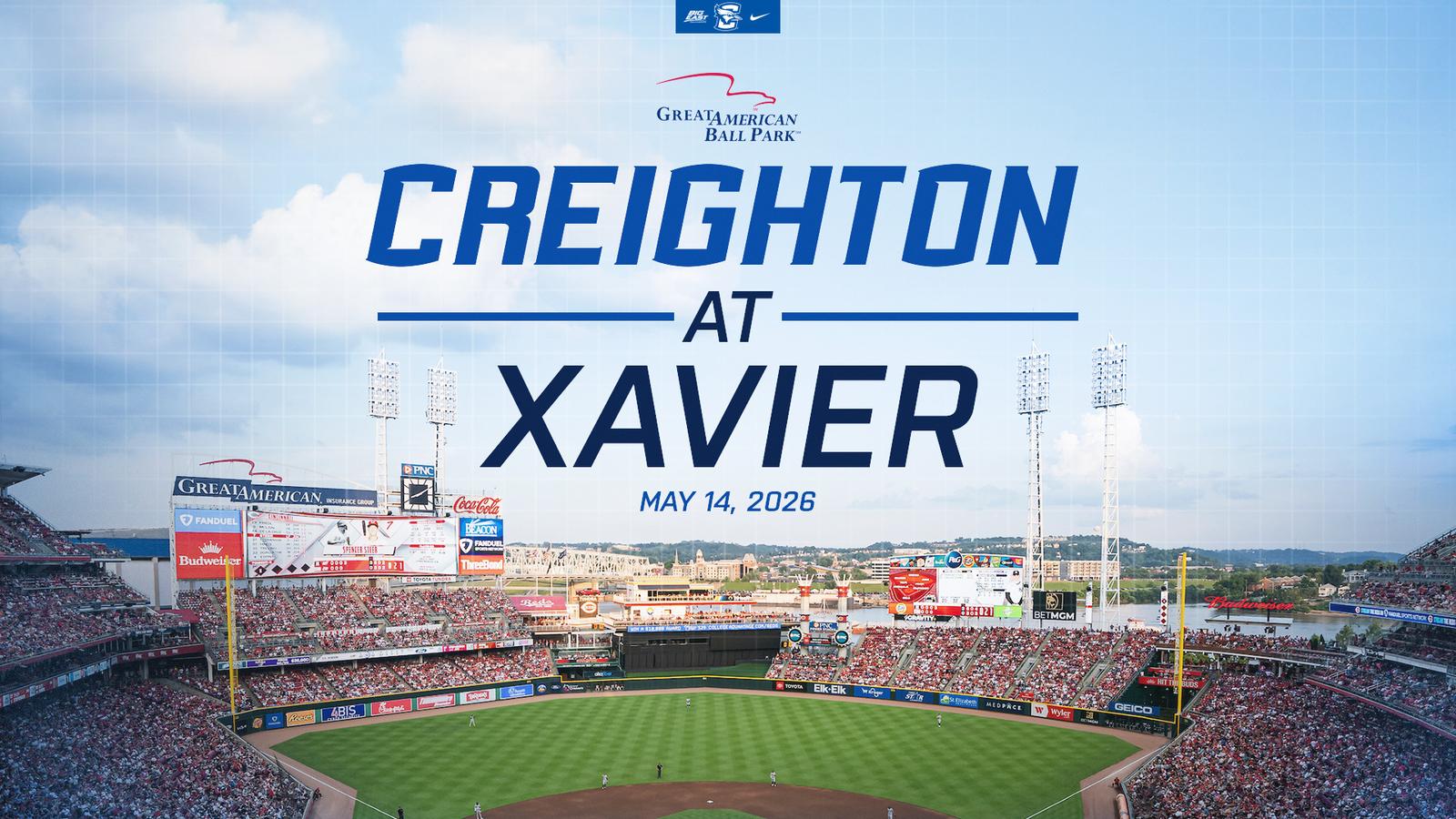 Bluejay Baseball To Play Xavier at Great American Ballpark - Creighton University Athletics
