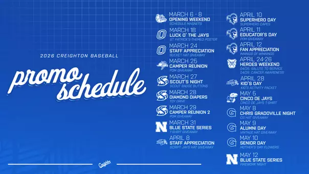 BSB 2026 Promo Schedule