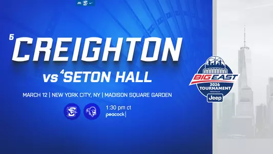 Men's Basketball Tournament vs. Seton Hall bracket