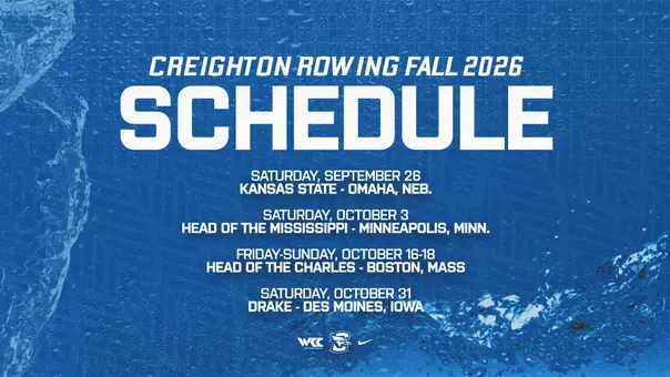 Rowing Fall 2026 Schedule