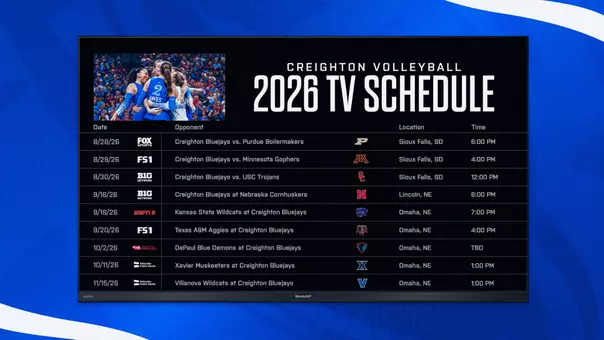 2026 Volleyball Television Schedule