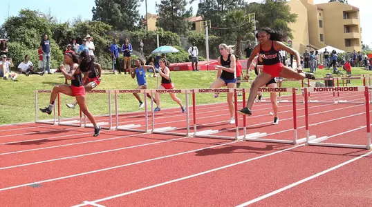 Northridge Invitational women's hurdlers