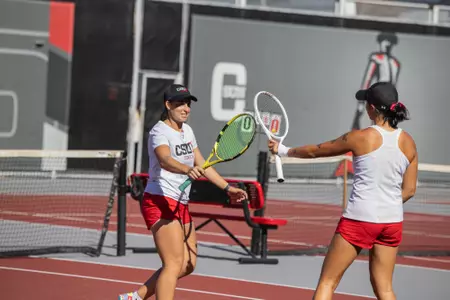 Nicole West and Angela Ho at CSUN Fall Invite 11-12-23