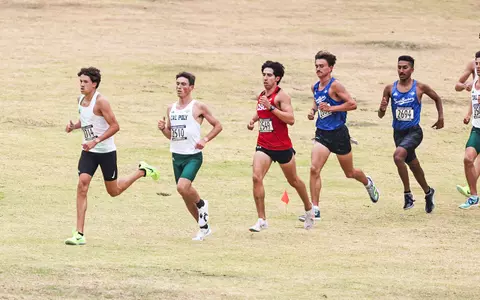 Cal Poly Cross Country hosted the Big West Preview meet at Blacklake Golf Course. Photo by Owen Main