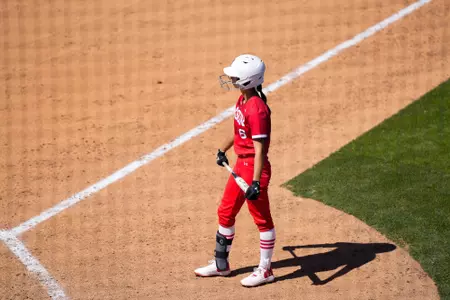 Lulu Sanchez standing ready to bat next.