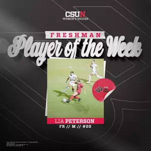Lia Peterson Big West Freshman of the Week 10/31/25