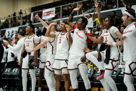 MBB Team Bench vs. UCSB 3-1-25