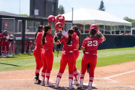 Softball Team Action Shot