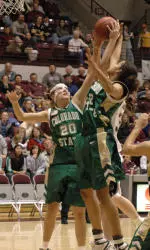 CSU's Molly Nohr and Melissa Dennett