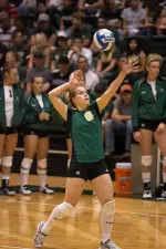 Katelin Batten finished the night with 13 digs