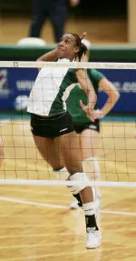 Mekana Barnes hit .517 and led all players with 18 kills.