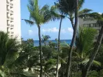 The view from the hotel in Honolulu