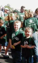 Junior Ram Club members will form a tunnel for the Rams as they run out onto the field