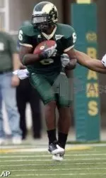 Mychal Sisson returns a fumble recovery 20 yards for a touchdown in CSU's 45-42 loss to BYU.