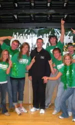 Tim Miles and Green Machine fans
