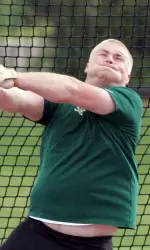 Alex Godell claimed his second straight individual MWC title in the hammer throw