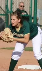 Senior Michelle Reynolds singled in the go-ahead run for the current Rams
