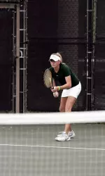 Lauren Strasburger will represent the Rams Friday in the quarterfinals of the top singles flight
