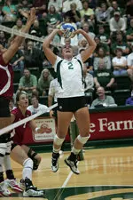 Ashley Fornstom's 31 assists led the Rams to a sweep over BYU