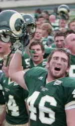Joining the fans on Saturday will be the CSU cheerleaders and also mascot Cam the Ram