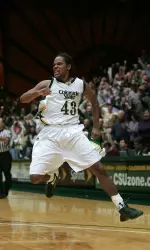 Willis Gardner celebrates the Rams win