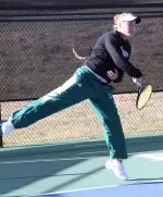 Wojakowska went 2-1 Thursday in singles and doubles competition