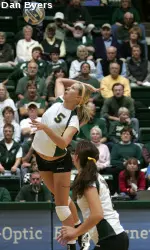 Redshirt freshman MB Megan Plourde