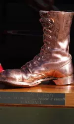 The Bronze Boot is an actual combat boot worn by Dan Romero in the Vietnam conflict. Since the inception of the trophy, CSU leads the series, 21-20.