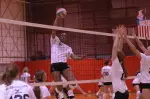Barnes at the USA Volleyball tryouts in Colorado Springs