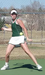 Neal, playing at the No. 1 spot, easily defeated Greyce Farias, 6-0, 6-2