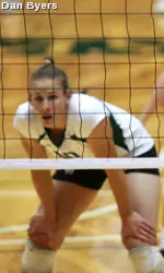 Junior outside hitter Jacque Davisson