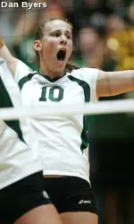 Junior outside hitter Jacque Davisson