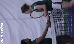 Veronika Wojakowska, pictured against Portland State Saturday night, completed the Rams' sweep at the No. 3 singles position