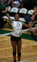 Sophomore MB Brieon Paige