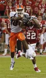 UTEP WR Donavon Kemp fights for a pass in a Sept. 10 game at Houston