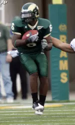Mychal Sisson became the first CSU player ever to return two fumbles for TDs, with a record-long 88-yard runback Saturday at SDSU. His first (above) came Nov. 1, 2008, vs. BYU.