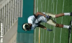 Brandon Owens rocked running back Chris Nwoke Saturday
