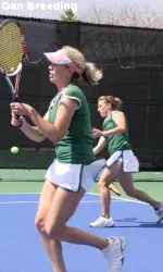 Melissa Holzinger and Veronika Wojakowska earned a hard fought 8-7 (3) victory at the No. 3 doubles position