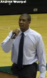 CSU"s SAAC president, Eugene Daniels, who also plays defensive end for the Rams, addressed fellow student-athletes at the event