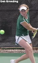 Laura Neal faced the No. 49 singles player in the nation Friday at the No. 1 position